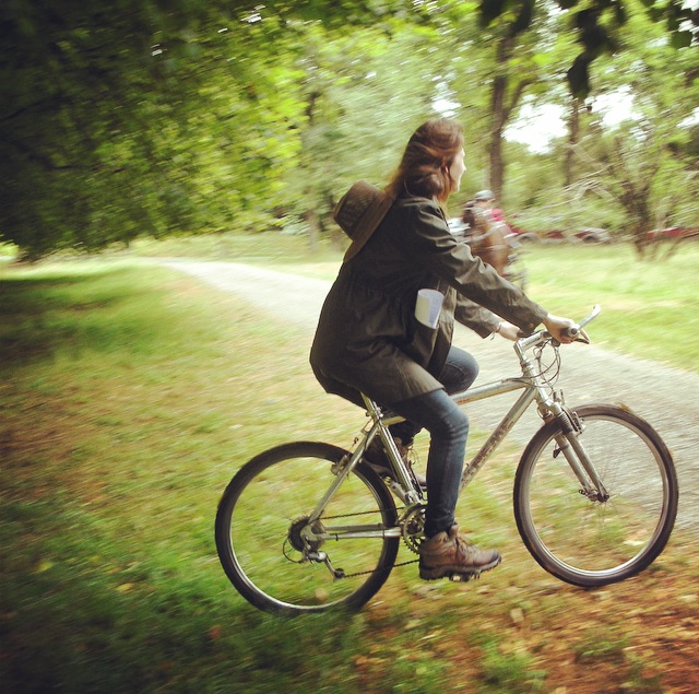 phoebe with bike